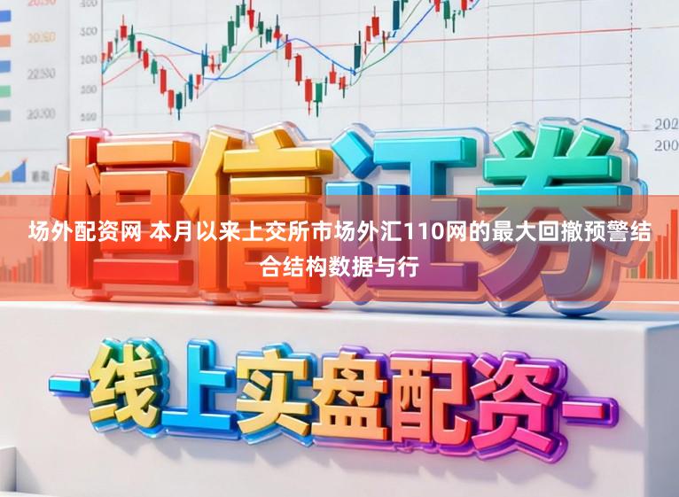 场外配资网 本月以来上交所市场外汇110网的最大回撤预警结合结构数据与行