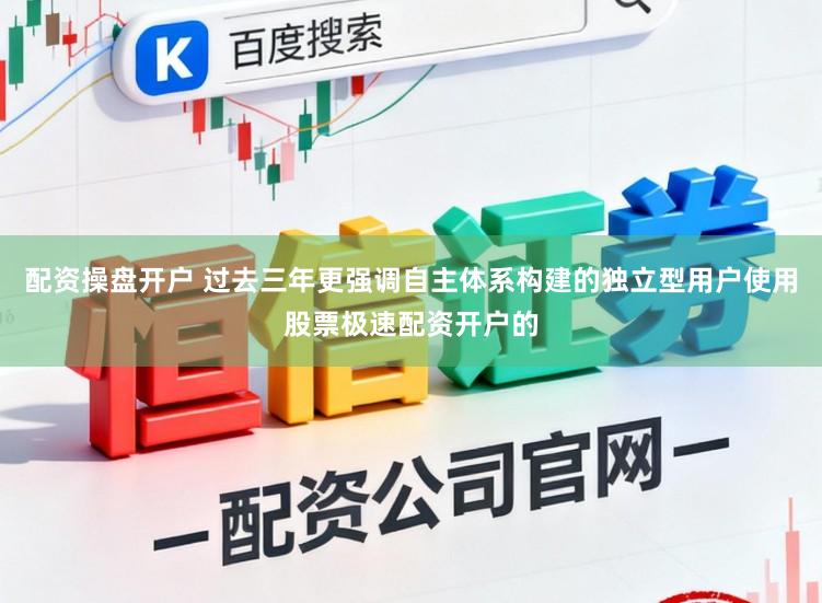 配资操盘开户 过去三年更强调自主体系构建的独立型用户使用股票极速配资开户的